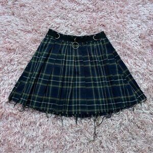 current mood “dress code” plaid mini skirt, size small, dolls kill